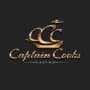Logo Captain Cooks Casino, bez snímky hry a bez sľubu výhry.