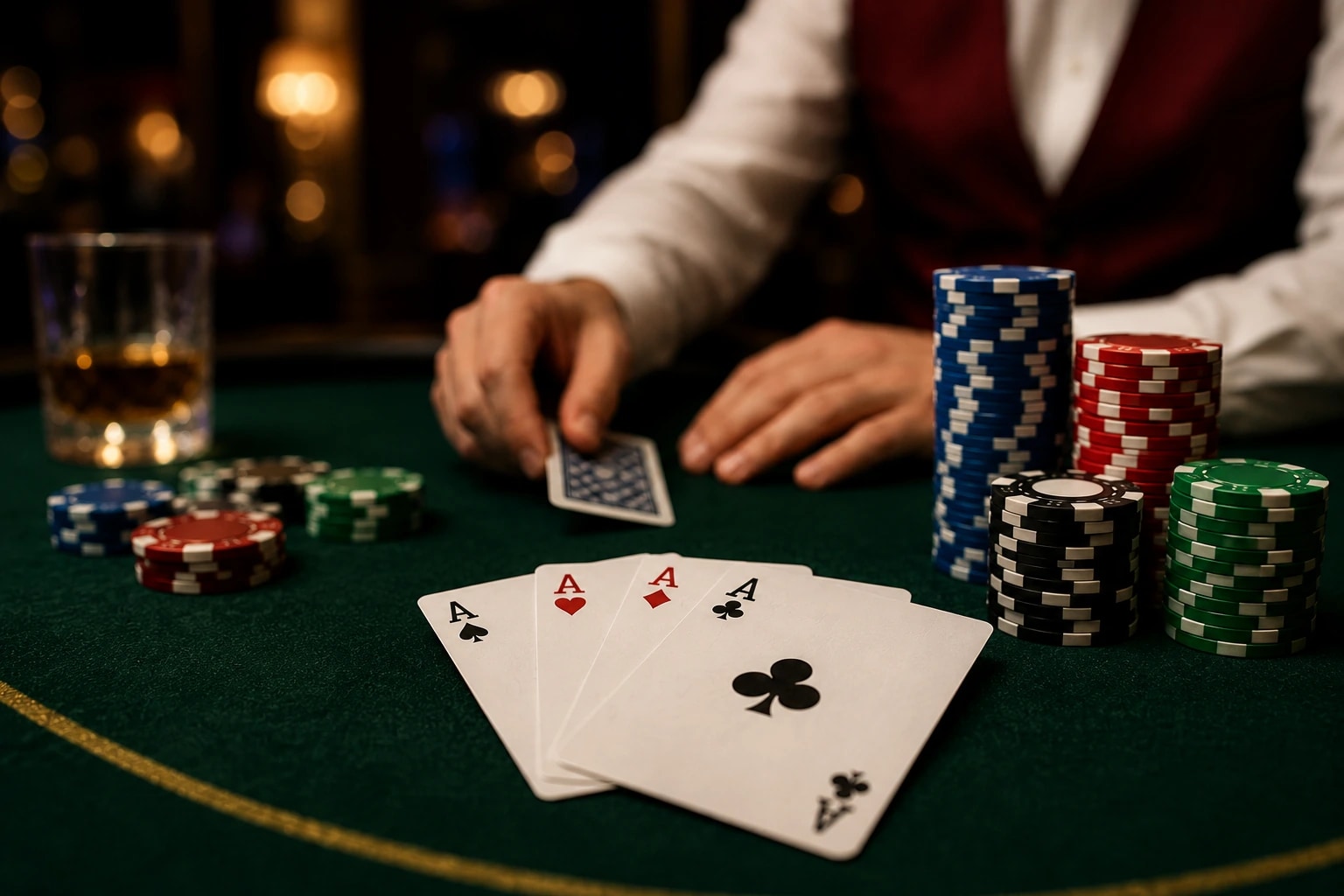 Playing cards illustrating a weak Texas Hold’em starting hand