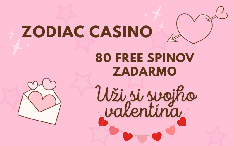 Zodiac Casino - 80 Free spinov zadarmo